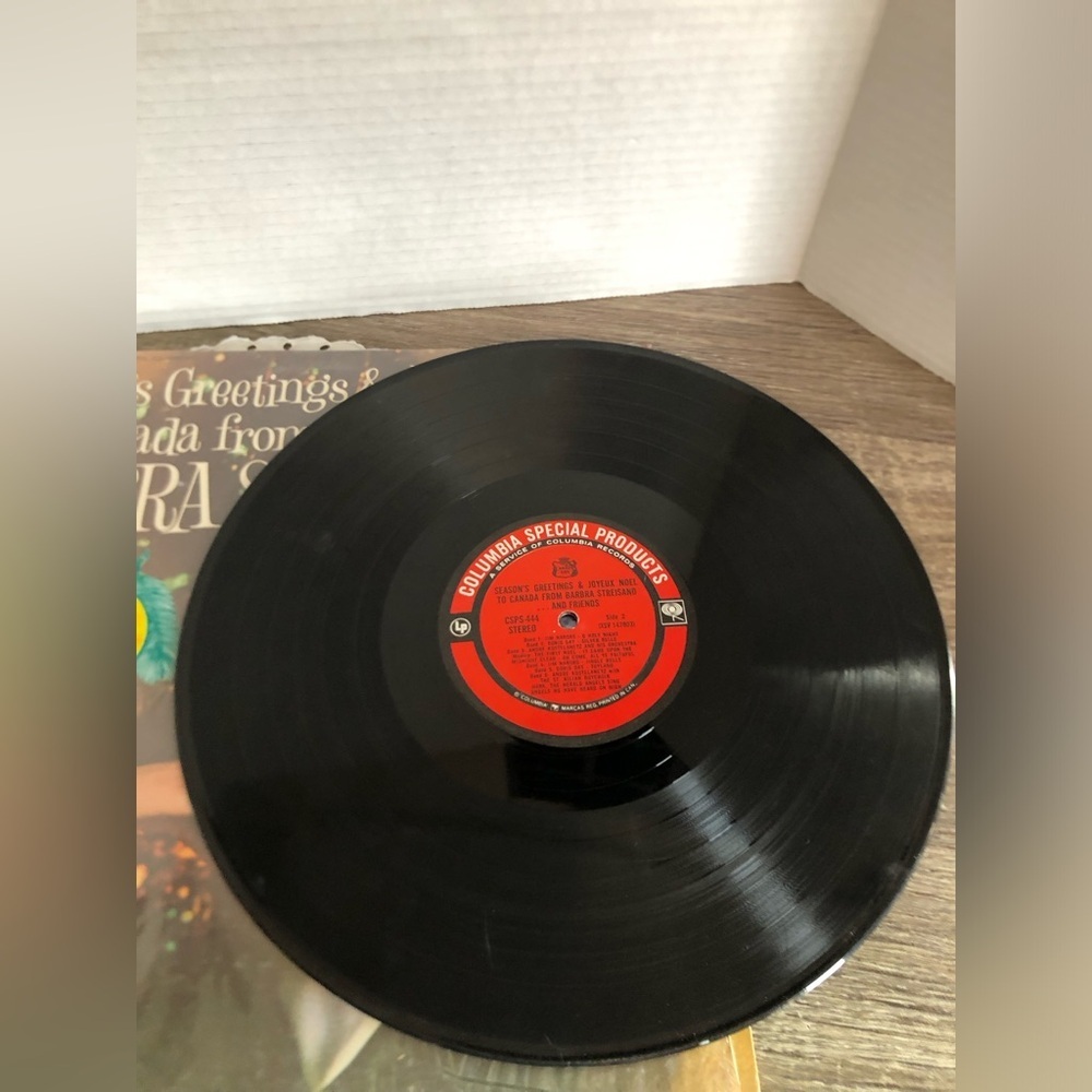 Vtg Barbara Streisand Holiday Vinyl Record - Picture 9 of 9